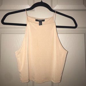 Nude Cropped Tank Top
